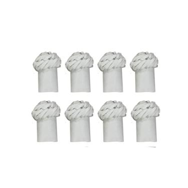 Imagem de Treasure Gurus 12 peças papel branco cordeiro de porco com babados decorativos costelas para pernas de frango Apresentação de comida culinária