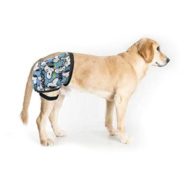 Imagem de Acolchoamento de quadril para cães com corda elástica para cães após a cirurgia perna direita peso 13,6-27,2 kg almofada de queda cinta de quadril aquecedor de proteção