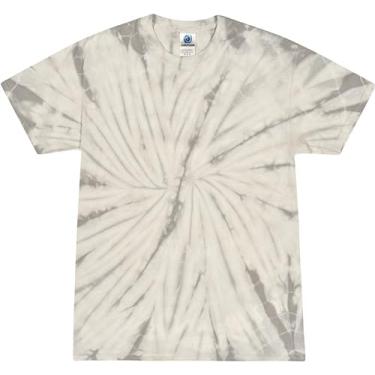 Imagem de Colortone Camisetas Spider Reactive Tie Dye para mulheres e homens, Aranha, prata, 4G