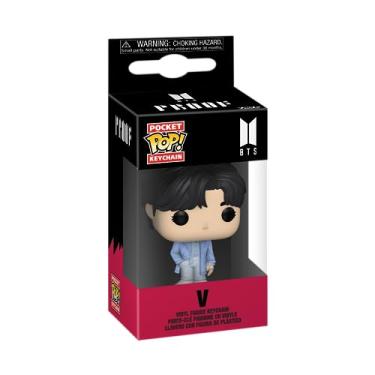 Imagem de Funko POP! Keychain: BTS - V Novelty Keyring - Collectable Mini Figure - Stocking Filler - Gift Idea - Official Merchandise - Music Fans - Backpack Decor