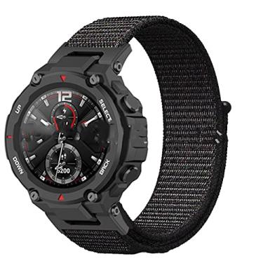 Imagem de Nandos-Store - Pulseiras Sport NSmart compatível com T-REX - T-REX PRO - T-REX 2 (T-REX/T-REX PRO, Preta em nylon)