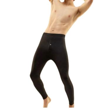 Imagem de Meia Calça Masculina Flanelada Térmica Frio Inverno C/ Botão