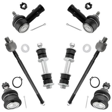 Imagem de YMAUGP Estabilizador dianteiro/barra oscilante Links de extremidade de haste de direção externa interna Juntas esféricas inferiores de suspensão dianteira para Hyundai Accent 1995 1996 1997 1998 1999