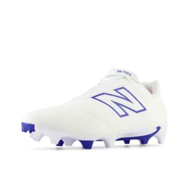Imagem de New Balance Sapato de lacrosse unissex adulto Burnx4, branco/azul, 37/39 BR G