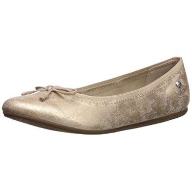 Imagem de Hush Puppies Sapatilha unissex infantil Josie Ballet, Ouro rosa, 12 Little Kid