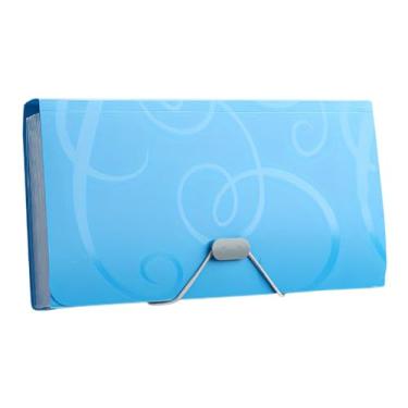 Imagem de Pasta de arquivo sanfonada A6, organizador de contas, 13 bolsos, expansível, com capa à prova d'água, organizador de documentos sanfonados, vem com folha de adesivos para casa, escritório, escola