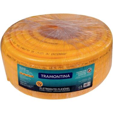 Imagem de Eletroduto Corrugado Leve Flexivel Dn20 1-2" Tramontina 50 M