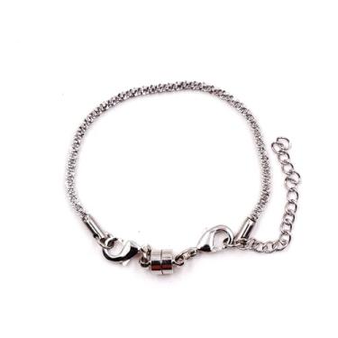 Imagem de malahill Pulseira de corrente de aço inoxidável para mulheres, Pedra, Sem Pedra Preciosa