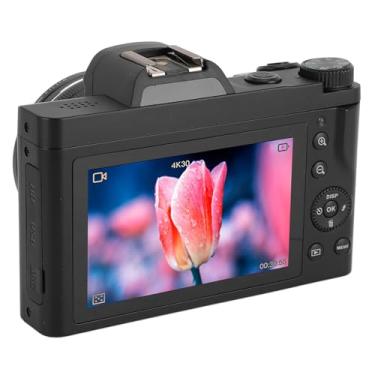 Imagem de Câmera Digital 5K para Fotografia, Câmera Vlogging Com Foco Automático de 48 MP, Câmera de Vídeo Com Zoom Digital 16X Com Luz Flash de Tela de 3,5 Polegadas para Adultos Iniciantes
