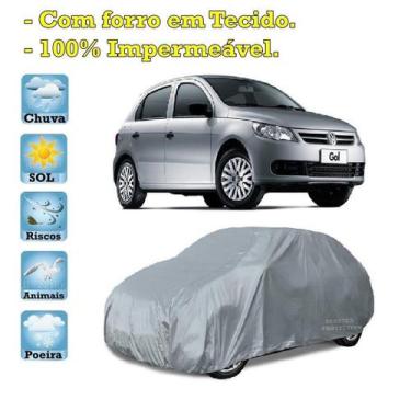 Imagem de Capa com forro cobrir carro Volkswagen Gol Novo 100% Impermeável Prote