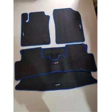 Imagem de Tapetes Hb20 Hatch Colorido De Borracha Com Porta Malas - Supremo Tape