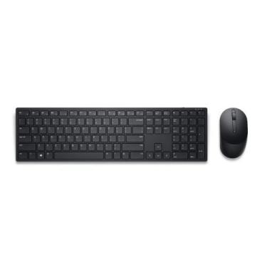 Imagem de Teclado e mouse sem fio dell pro km5221w preto