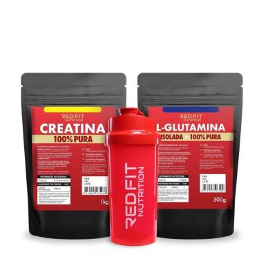 Imagem de Red Fit Nutrition Creatina Monohidr 1Kg L-Glutamina 500g-Unissex