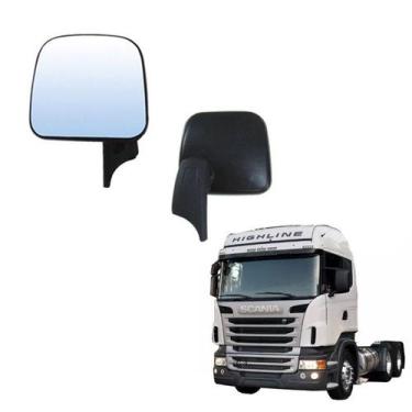 Imagem de Retrovisor Auxiliar Scania S5 Economico Le Sem Desembaçador - Globo