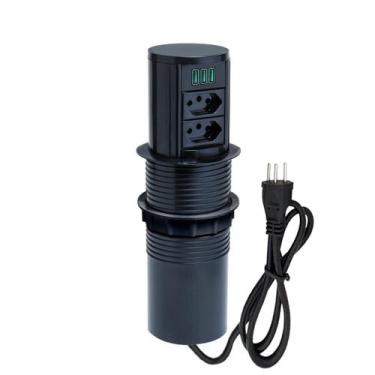 Imagem de Torre Multiplug Automático 2 Tom 20a + 3 usb 5.2A + Indução - CONNECT 