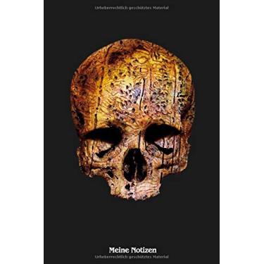 Imagem de Meine Notizen: Skull, Totenkopf, Schädel. Format A5, 120 Seiten, fein hellgrau liniert. Notizbuch, Tagebuch, Tagesplaner, Ideenbuch, Wochenplaner, Vokabelheft