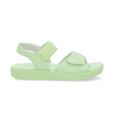 Imagem de Sandália Usaflex Plataforma Feminina, 36, Verde