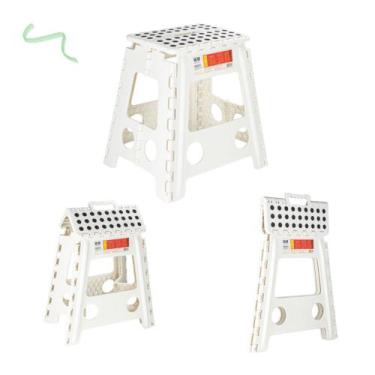 Imagem de Banquinho De Plastico Banqueta Dobravel Grande Ordene
