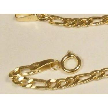 Imagem de Pulseira 3 X 1 Masculina 2.5mm 1.7 Gr De Ouro 18k 750 - RD Magazine