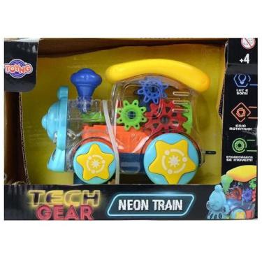 Imagem de Trenzinho de Brinquedo Toyng Tech Gear Neon Train 46782 4+