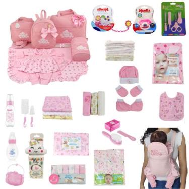 Imagem de Kit Bolsa de Maternidade 5 Peças + Saída maternidade + Enxoval Master 