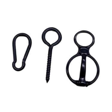 Imagem de shamjina Argola para amarração de cavalo Ganchos para arreios de cavalo com olhal Fixadores de aço inoxidável Suprimentos para treinamento equestre Entusiasta