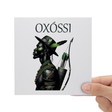 Imagem de Adesivo Orixá Oxóssi DTF UV Envernizado Prova D'água Sticker - Balaio 