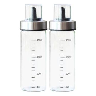 Imagem de Kit 2 Garrafas para Azeite Vinagre com Dosador Medidor Galheteiro 540m