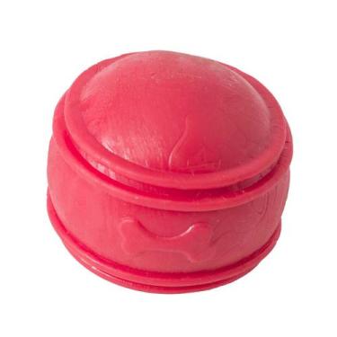 Imagem de Bolinha de Borracha Vermelha Plutão Brinquedo Para Cachorro 8cm Fuzil