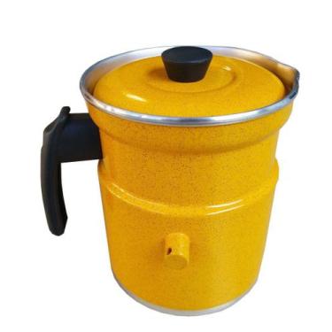 Imagem de Leiteira Fervedor Com Apito Amarela Pigmentada 1.5L Docesar