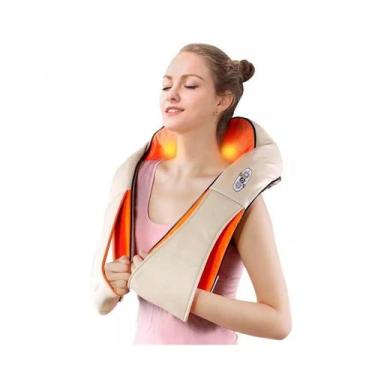 Imagem de Colete Massageador De Pescoço Costas E Ombro 3d Shiatsu - NOVAVIDA