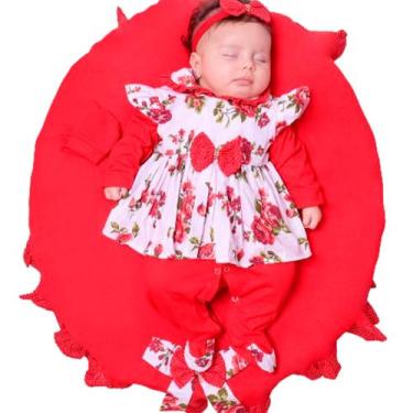 Imagem de Saída de Maternidade para Menina Belinha 05 Peças - Pandora Baby Enxov