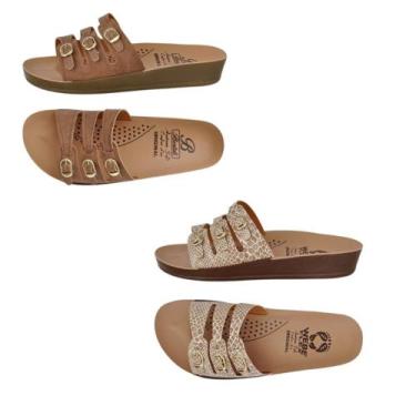 Imagem de chinelo ortopédico KIT 2 PARES feminino  casual anti stress esporão co