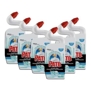 Imagem de Kit 6 Desinfetante Pato Uso Geral Cloro Gel Marine 500ml
