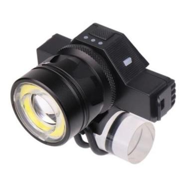 Imagem de Lanterna potente para bike e cabeça led T6 + Cob 1000 Lumes super pote