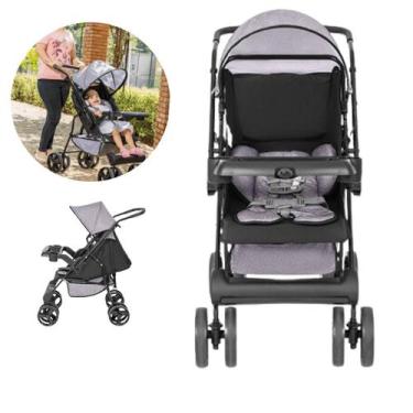 Imagem de Carrinho de Bebê Passeio Solare Tutti Baby Cinza 15kg, Cinza