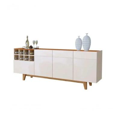 Imagem de Buffet Com Adega 3 Portas 1 Gaveta Duna Off White/naturalle - Mavaular