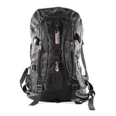 Imagem de 6 Mochilas Semi Impermeável Moto Ciclista Masculin Preta 50l - OEM, Pr