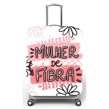 Imagem de Capa para mala de viagem M, medidas max C40x A59 x P27cm Estampa Mulhe