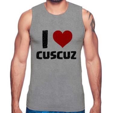 Imagem de Regata I love cuscuz - Foca na Moda, Cinza, P