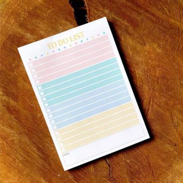Imagem de Bloco To Do List - Coleção Aurora - Algodão Doce Papelaria Criativa