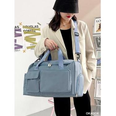 Imagem de Mochila Bolsa T-80 Academia Natação Camping feminina - CINZA - T60