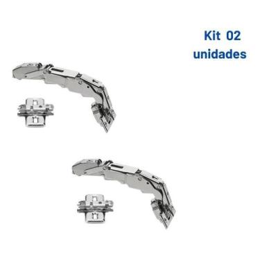 Imagem de Kit 4 Dobradiça Clip Top Blumotion 155º Reta Blum 71b7550.26