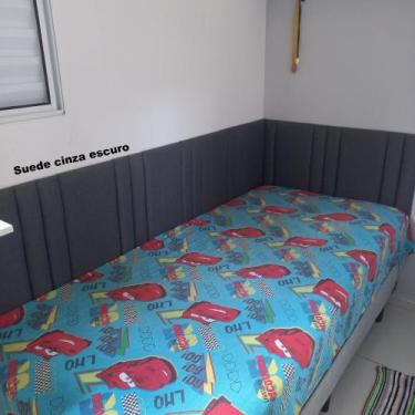 Imagem de Cabeceira modular solteiro em L trilho - 090x189x050 - Koping Lar, Sue