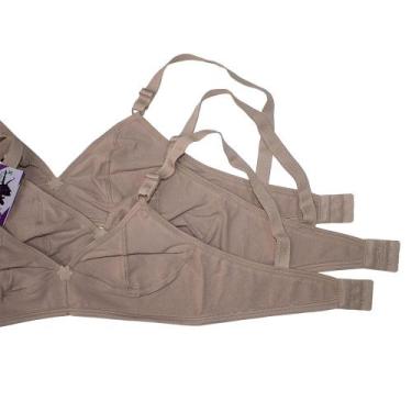 Imagem de Kit 6 Sutian Sem Bojo Plus Size Top Sustentação Liso Cotton - Empório 