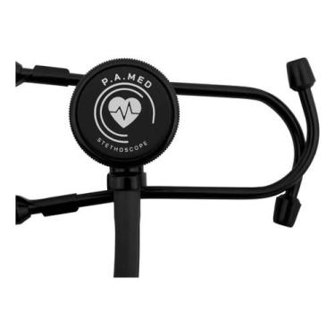 Imagem de Estetoscópio Black Total Rappaport P.a. Med 2 Anos Garantia - P. A. ME