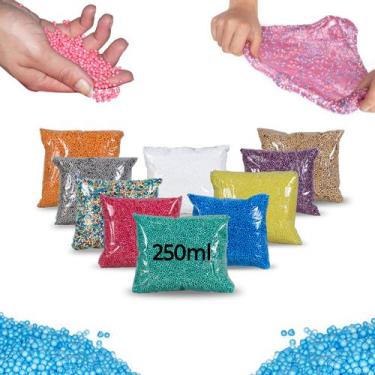 Imagem de 1 Isopor(pérola)bolinha Slime Puff Artesanato Colorido 250ml - SF