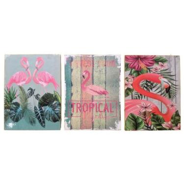 Imagem de Jogo quadro placa decorativa MDF variados c/3 - Fafa