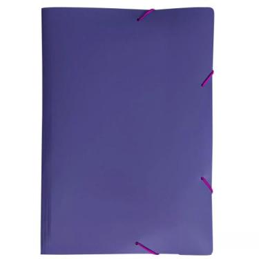Imagem de Pasta Aba Elástico Dello A4 Full Color Roxa, UNICA