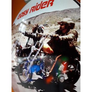 Imagem de Quadro Luminoso Decorativo Filme Clássico Antigo Easy Rider Motos p Ba